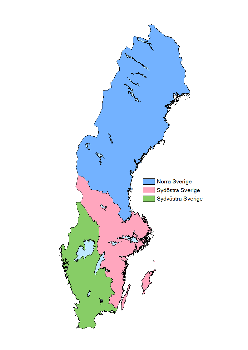 Regioner för tidsserie